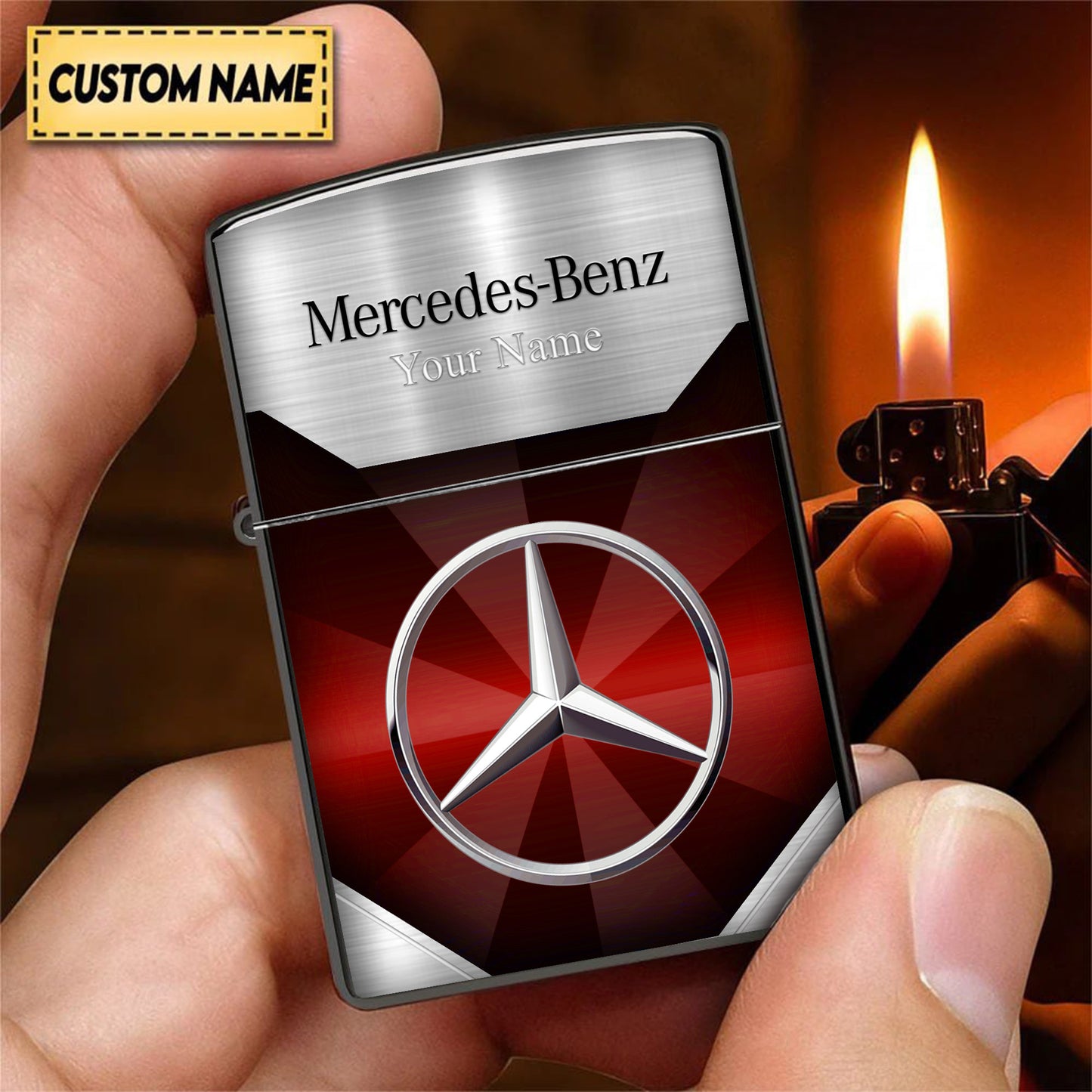 Personalized Mercedes Elegant Zippo Lighter