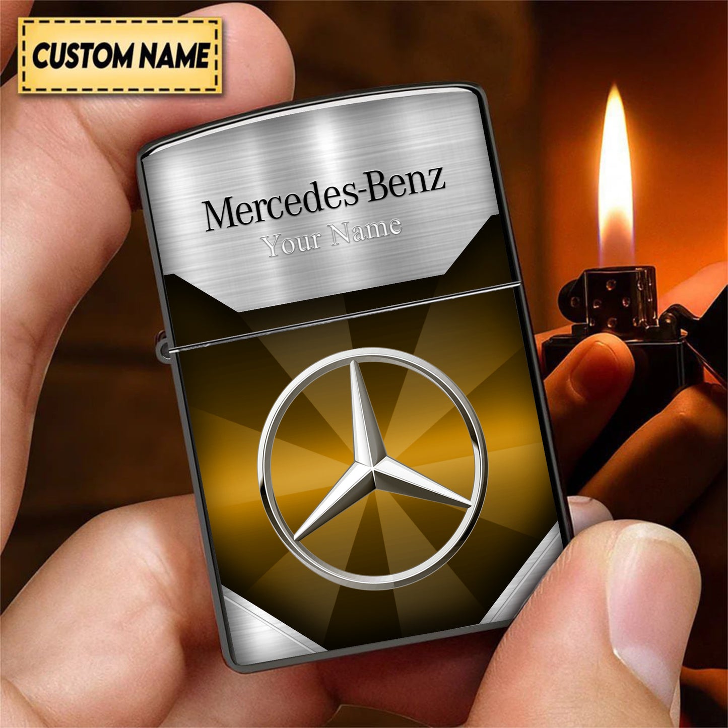 Personalized Mercedes Elegant Zippo Lighter