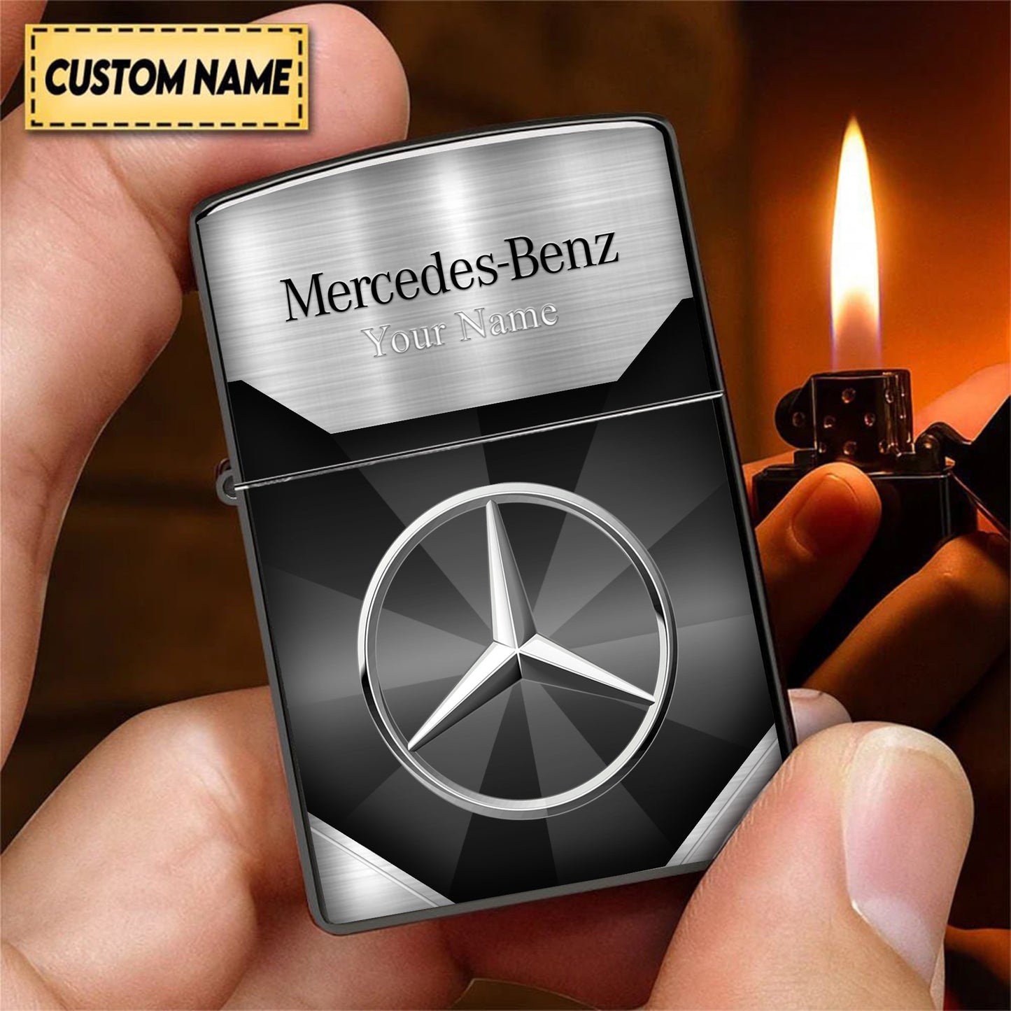 Personalized Mercedes Elegant Zippo Lighter