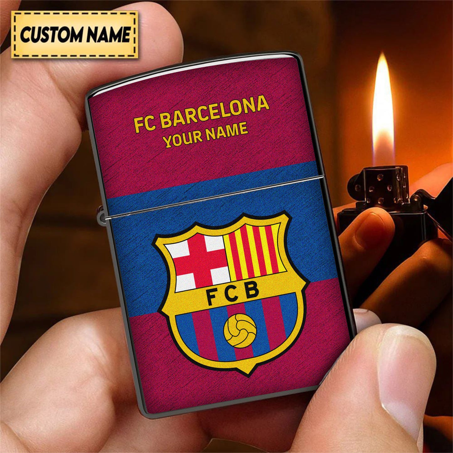 Personalized Barca FC Zippo Lighter