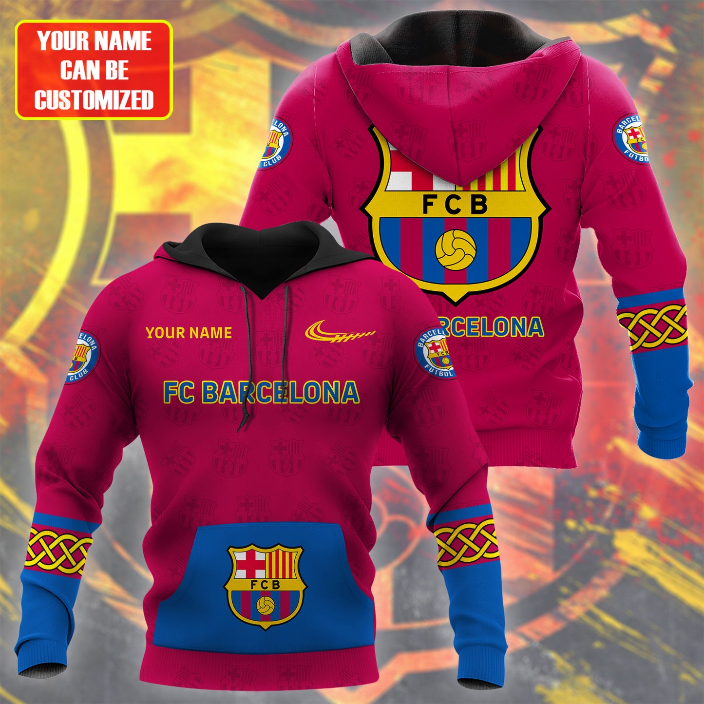 Personalized Barcelona Sport 3D Full Printing Set , Barcelona FC Shirt , Barcelona Set , Zipper Polo, Hoodie , Short , Polo , hawaii