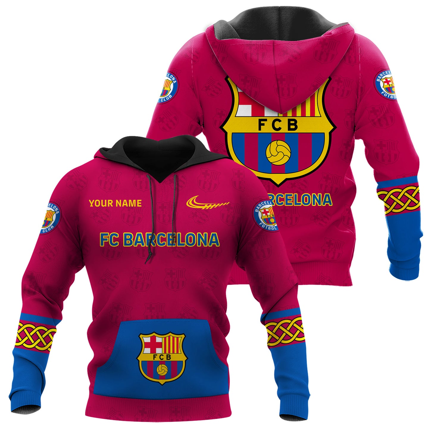 Personalized Barcelona Sport 3D Full Printing Set , Barcelona FC Shirt , Barcelona Set , Zipper Polo, Hoodie , Short , Polo , hawaii