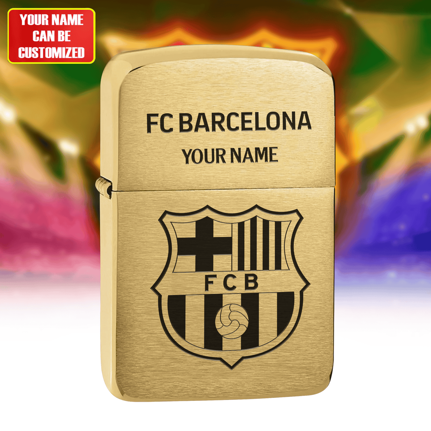 Personalized Barca Laser Zippo Lighter
