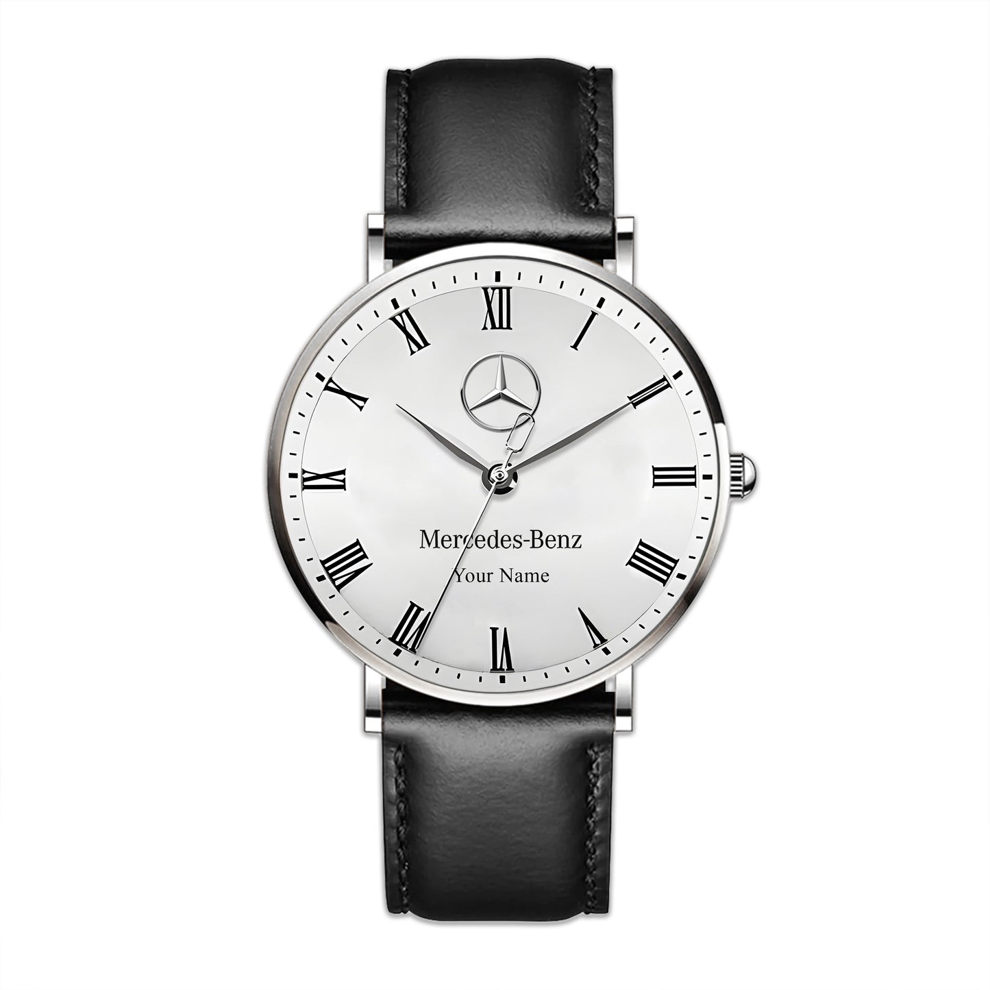 Personalized Merc Marben Quartz Leather Watch Q040905