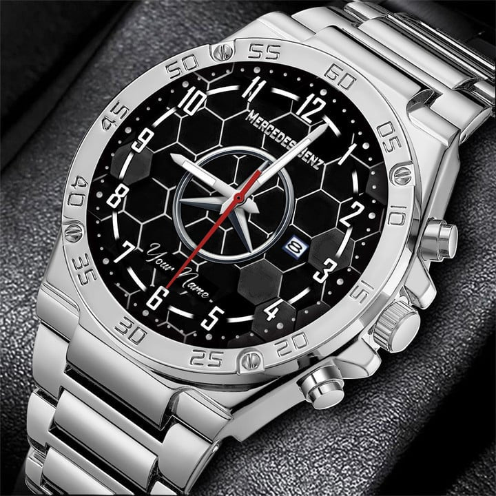 Personalized Merc Sport Luxury Dial Steel Watch V10