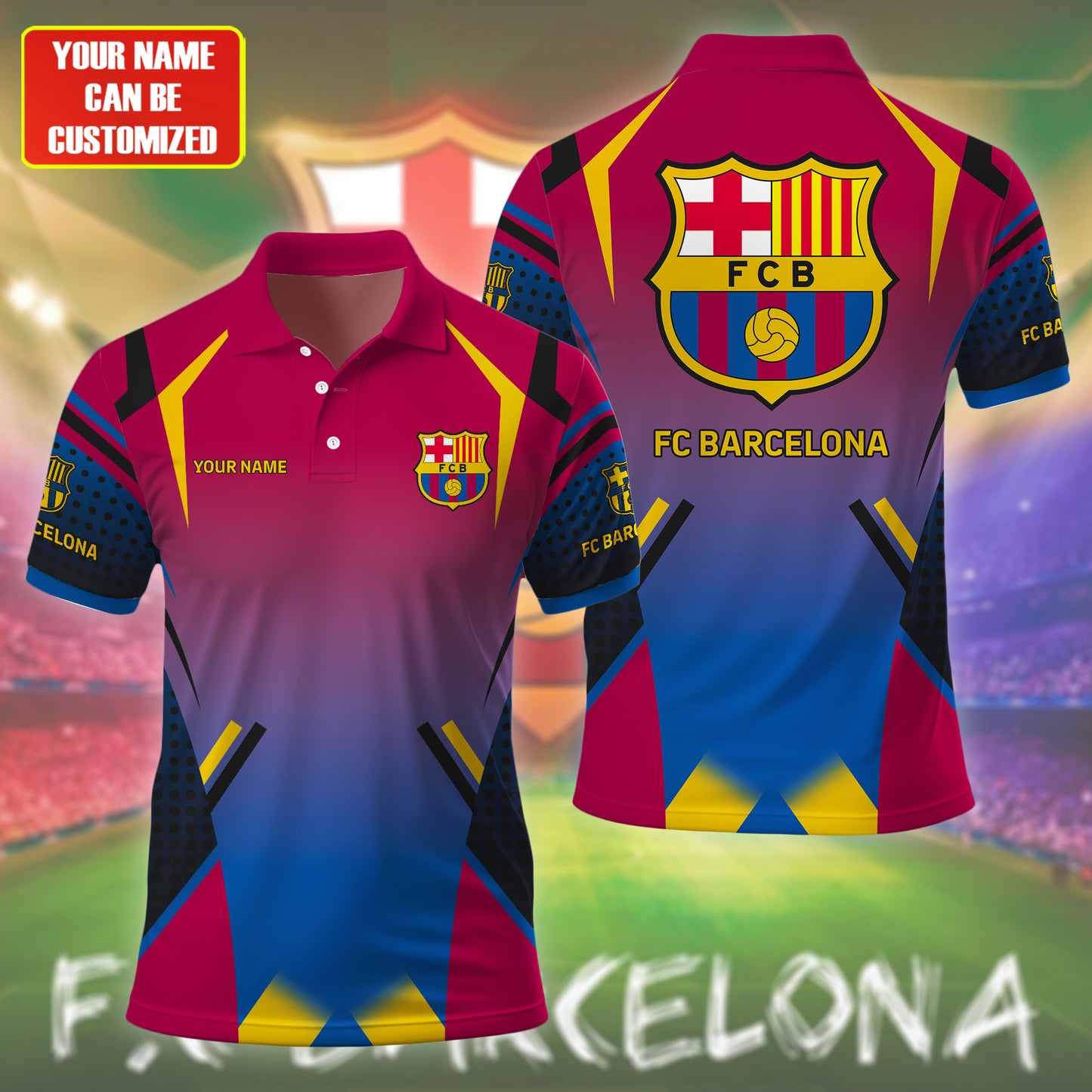 Personalized Barca 3D Full Printing Set , Barca Shirt , Zipper Polo, Hoodie , Short , Polo , hawaii V2