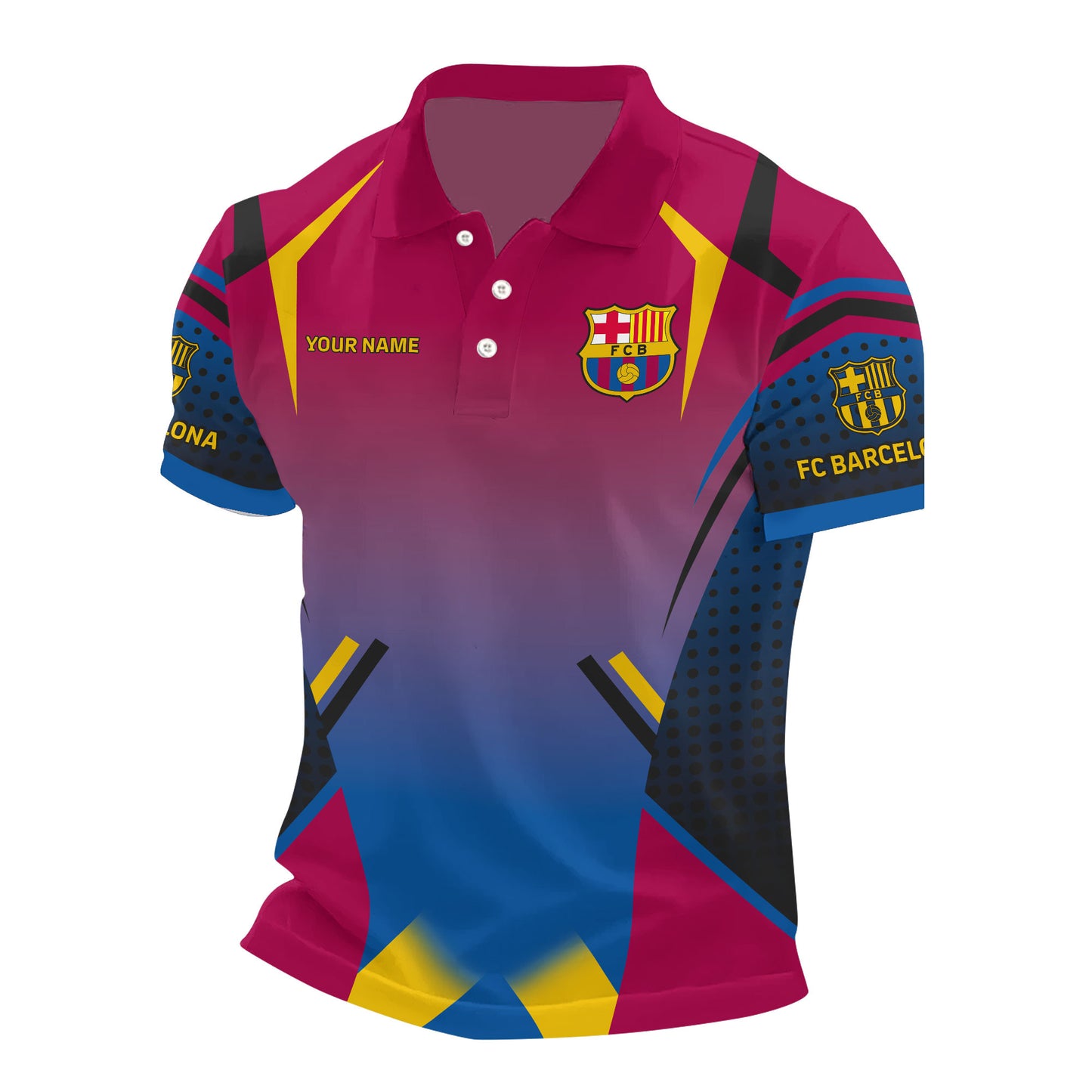 Personalized Barca 3D Full Printing Set , Barca Shirt , Zipper Polo, Hoodie , Short , Polo , hawaii V2