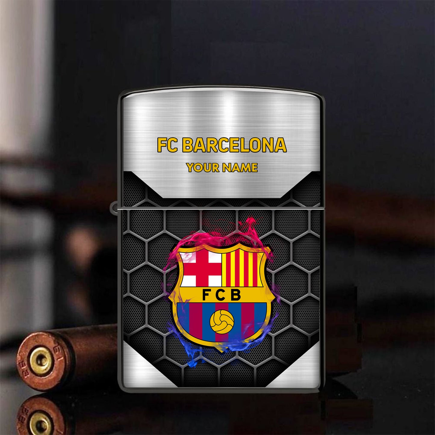 Personalized Barcelona FC Zippo Lighter