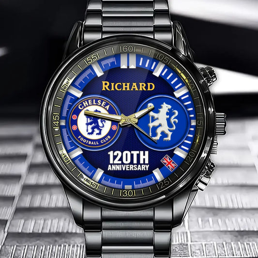 Personalized Chelsea 120TH Anniversary Luxury Stainless Steel Watch