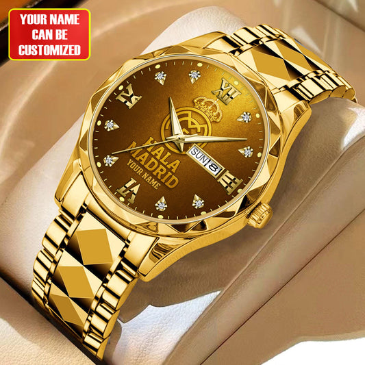 Personalized Real Golden Sport Alloy Charley Watch