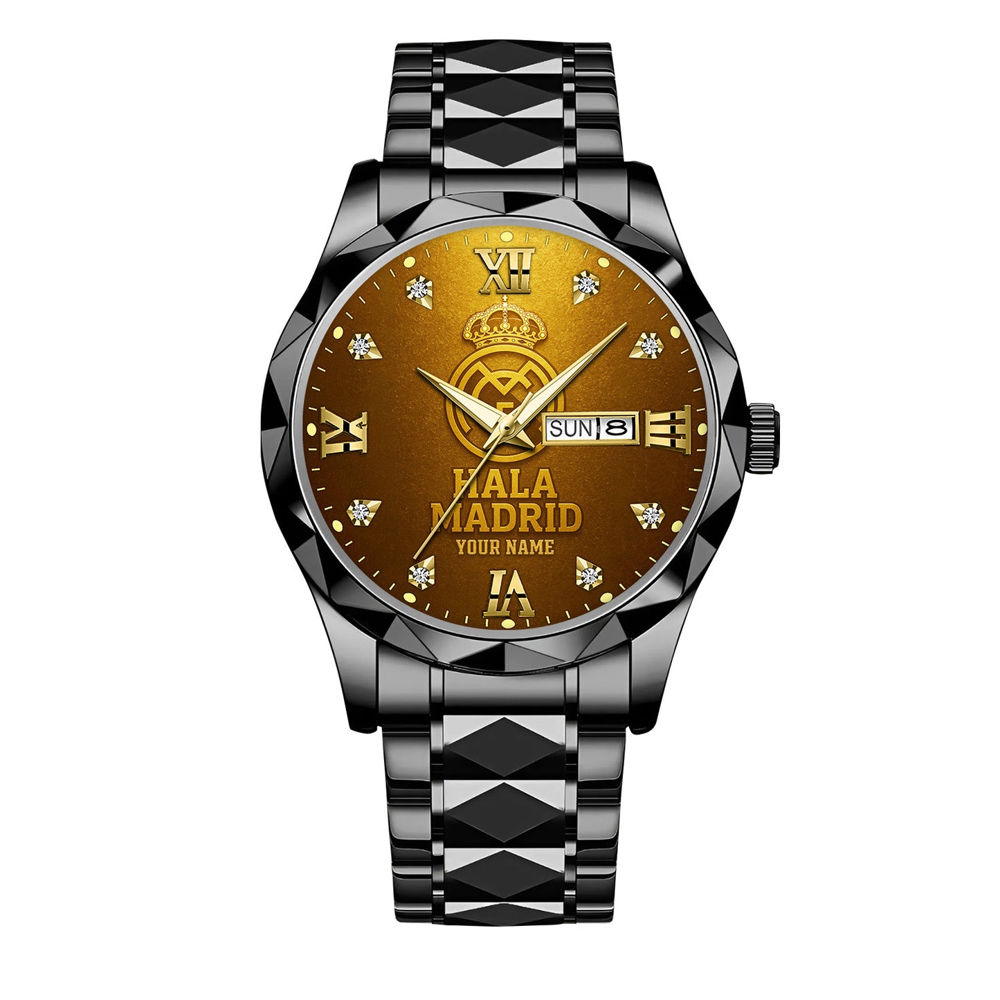 Personalized Real Golden Sport Alloy Charley Watch