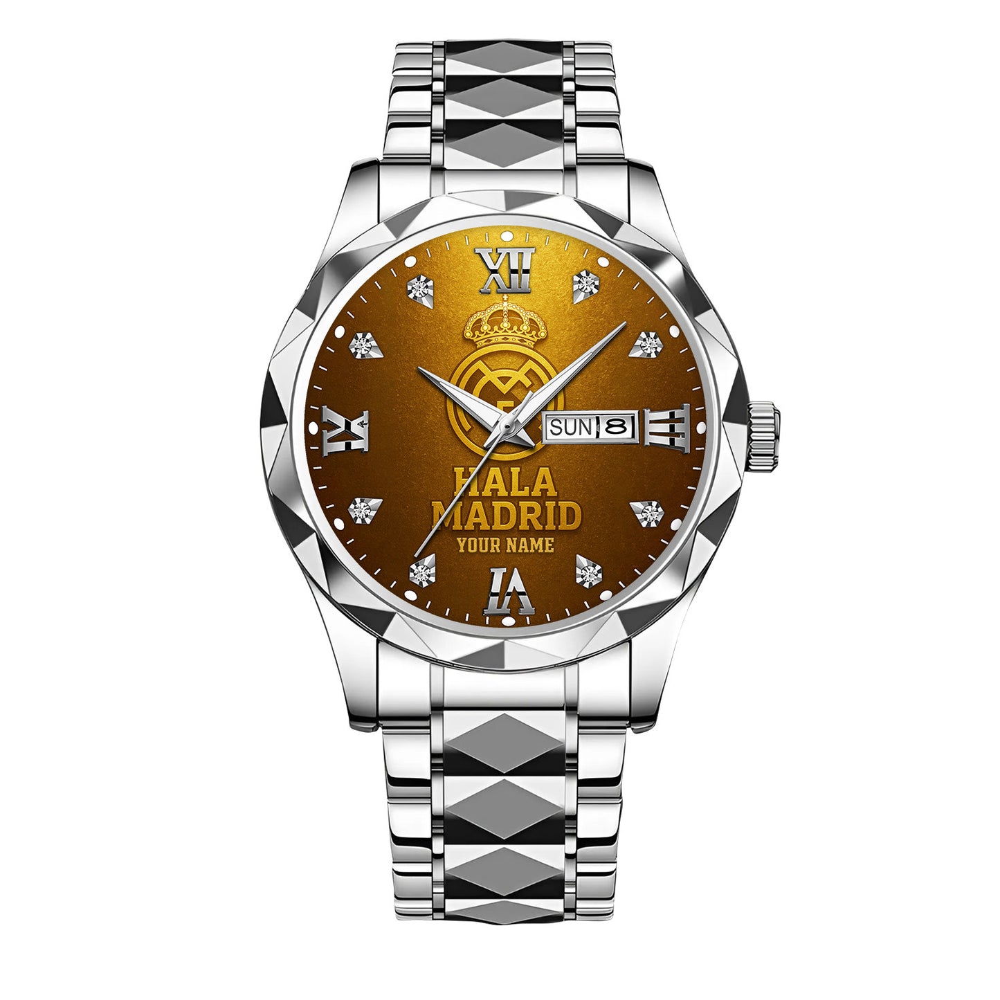 Personalized Real Golden Sport Alloy Charley Watch