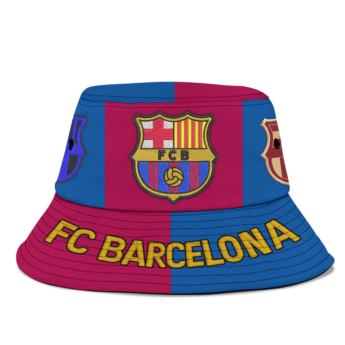 FC Barca Embroidery Pattern Bucket Hat
