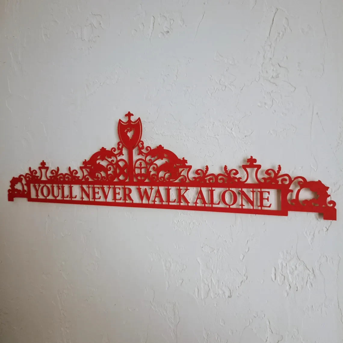 You'll Never Walk Alone Metal Wall Art, LVP Metal Wall Art , Decor Gift