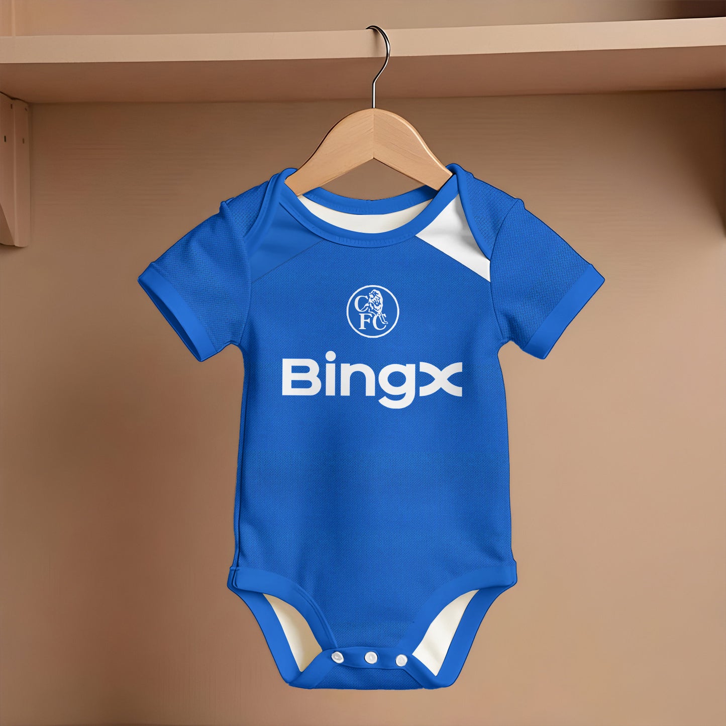 Customized Chelsea Third Strike Soccer Jersey , Baby Rib Bodysuit Sizes