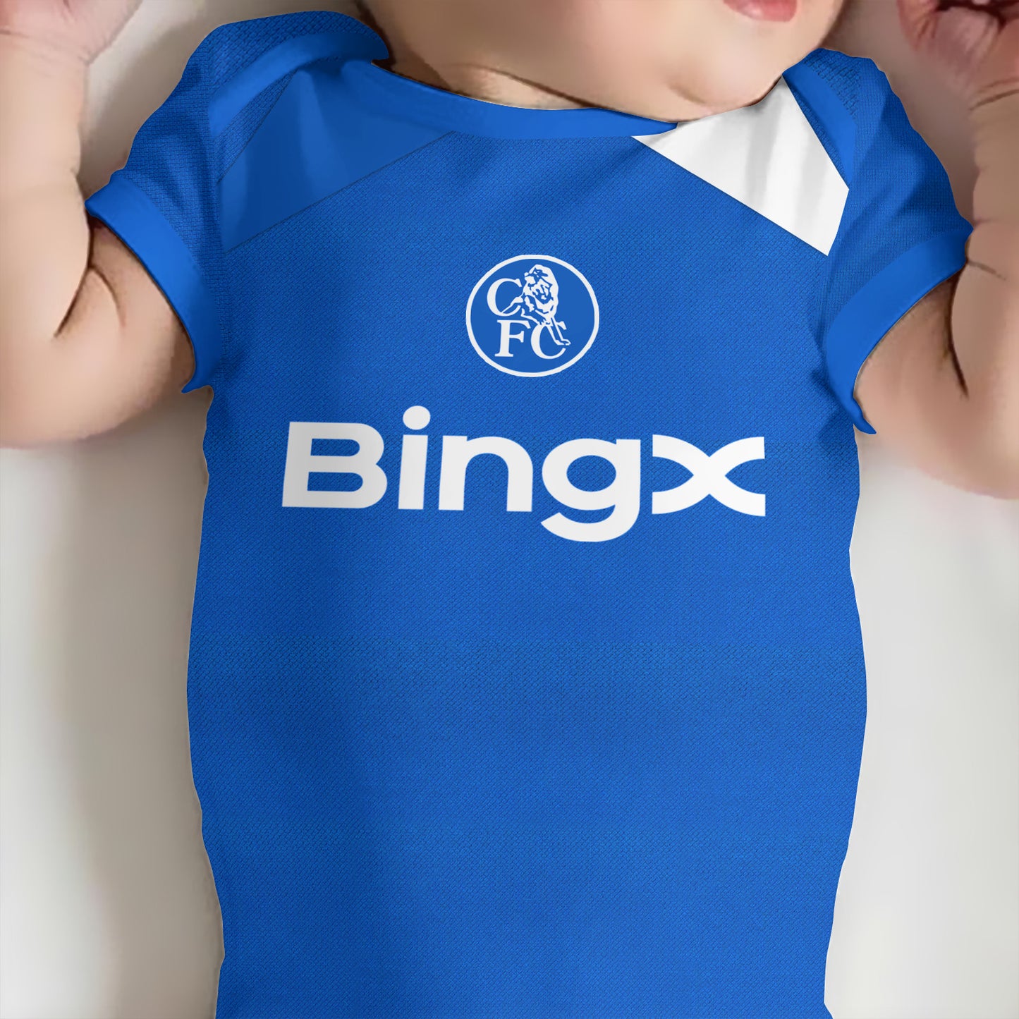 Customized Chelsea Third Strike Soccer Jersey , Baby Rib Bodysuit Sizes
