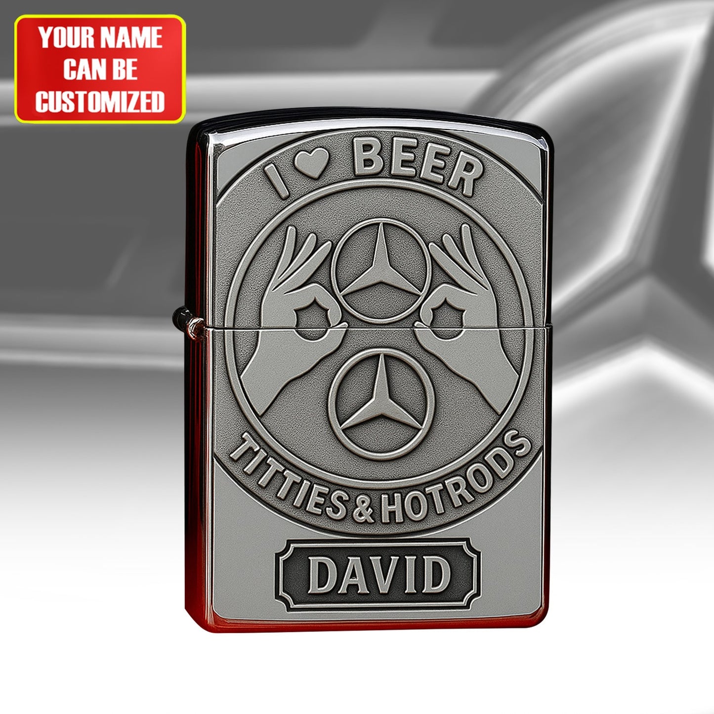 Personalized Merc Funny Zippo Lighter