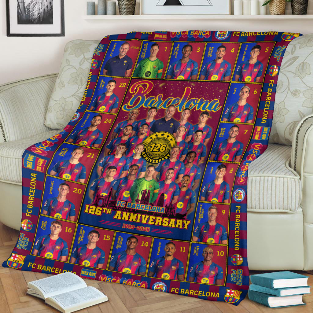 Barca Anniversary 3D Fleece Blanket