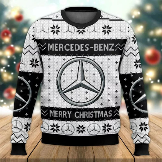 Merc Merry Christmas Ugly Christmas Sweater , Unisex Wool Sweater
