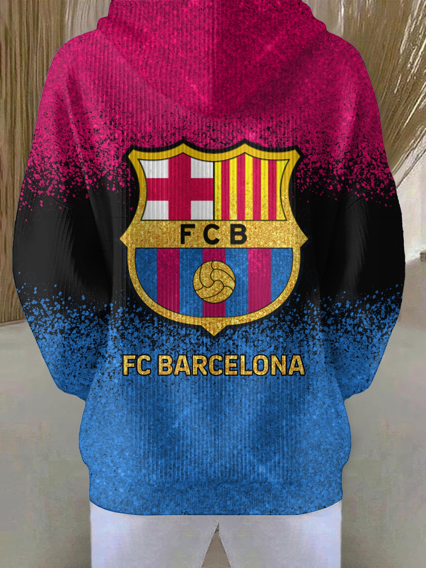 Personalized Barca All Over Print Casual Hoodie