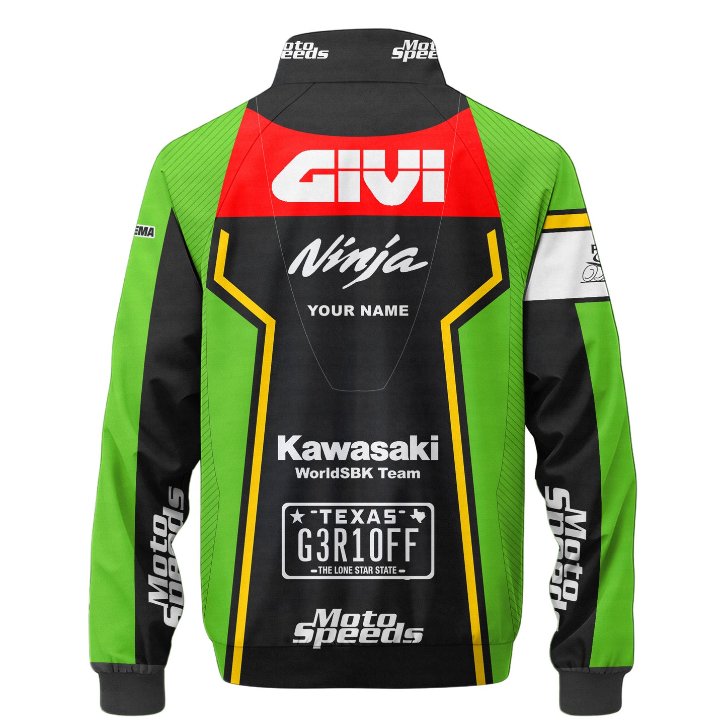 Personalized KW Racing Team Zipper Stand Collar Jacket 3D