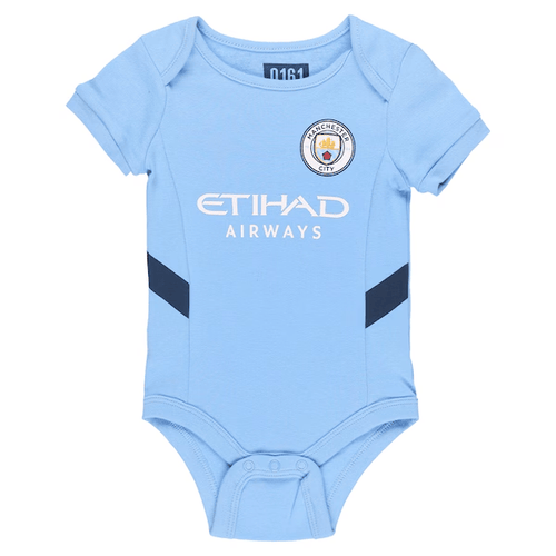 Customized Man City Soccer Jersey , Baby Rib Bodysuit Sizes V2