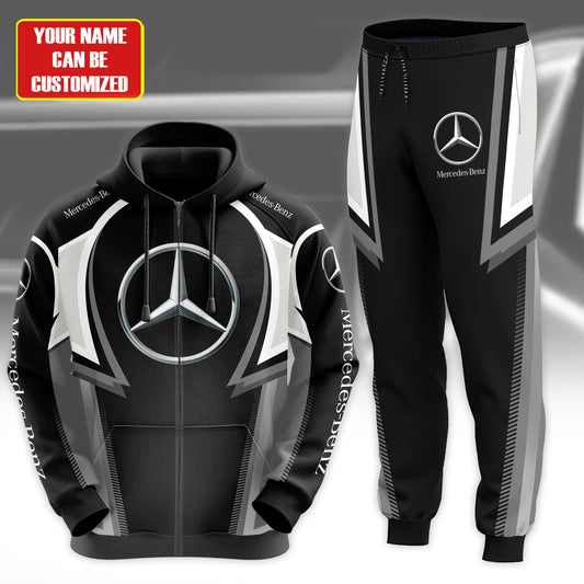 Personalized Merc Luxury 3D All over Printed Hoodie and Sweatpants set