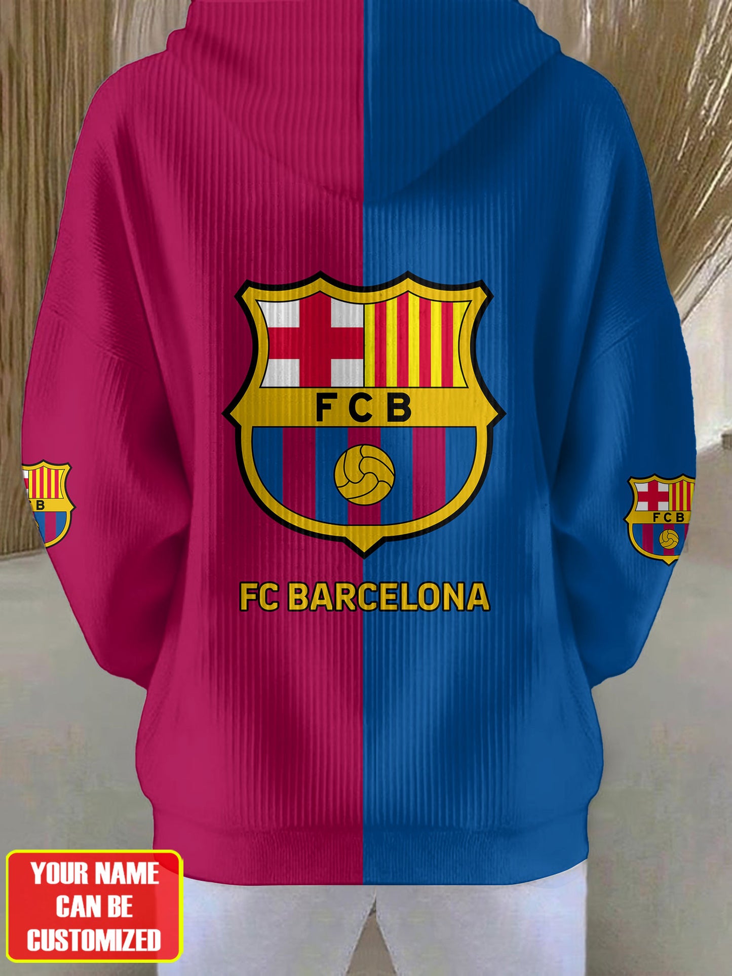 Personalized Barca FC All Over Print Casual Hoodie