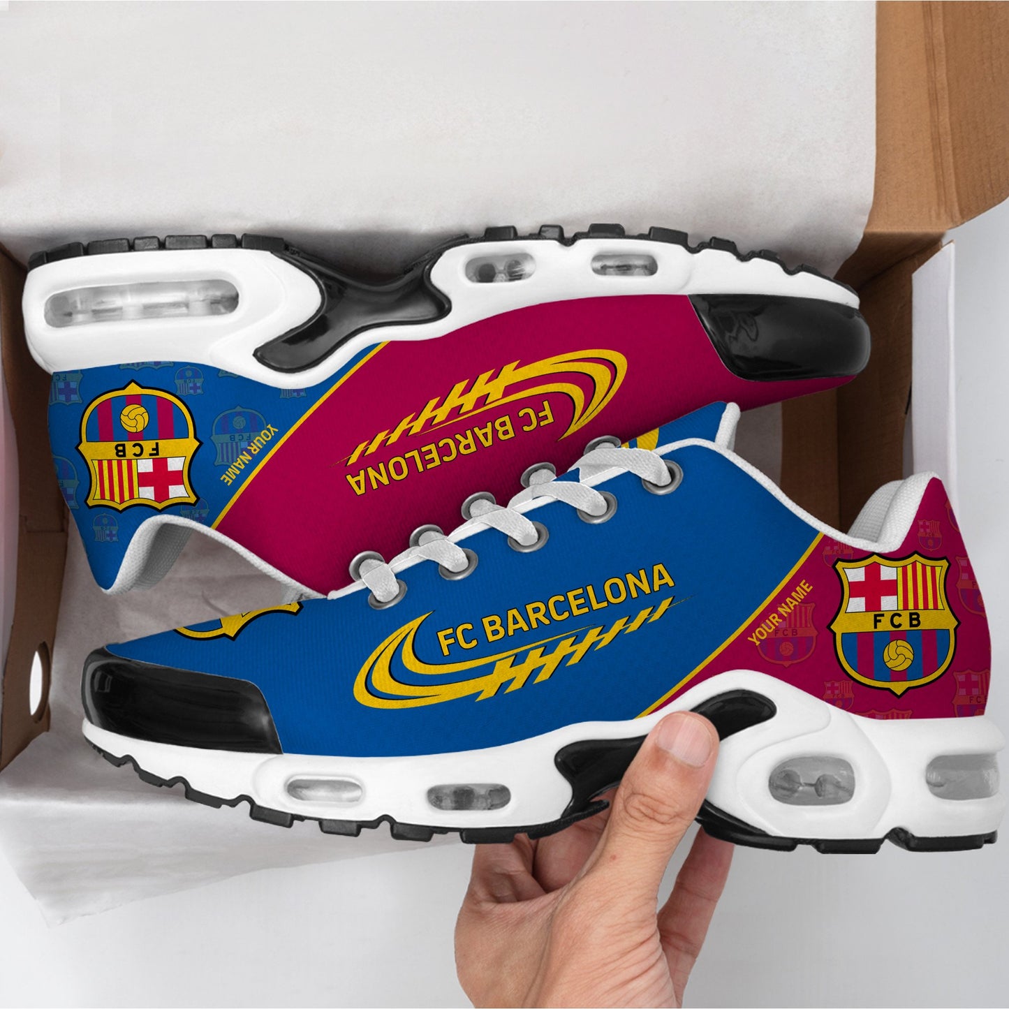 Personalized Barca FC Sport Air Cushion Sneaker