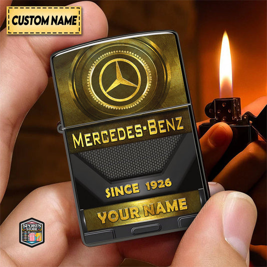 Personalized Merc Golden Luxury Zippo Lighter