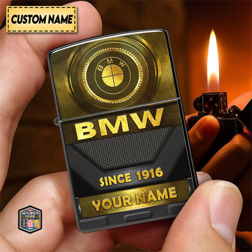 Personalized BW Golden Luxury Zippo Lighter