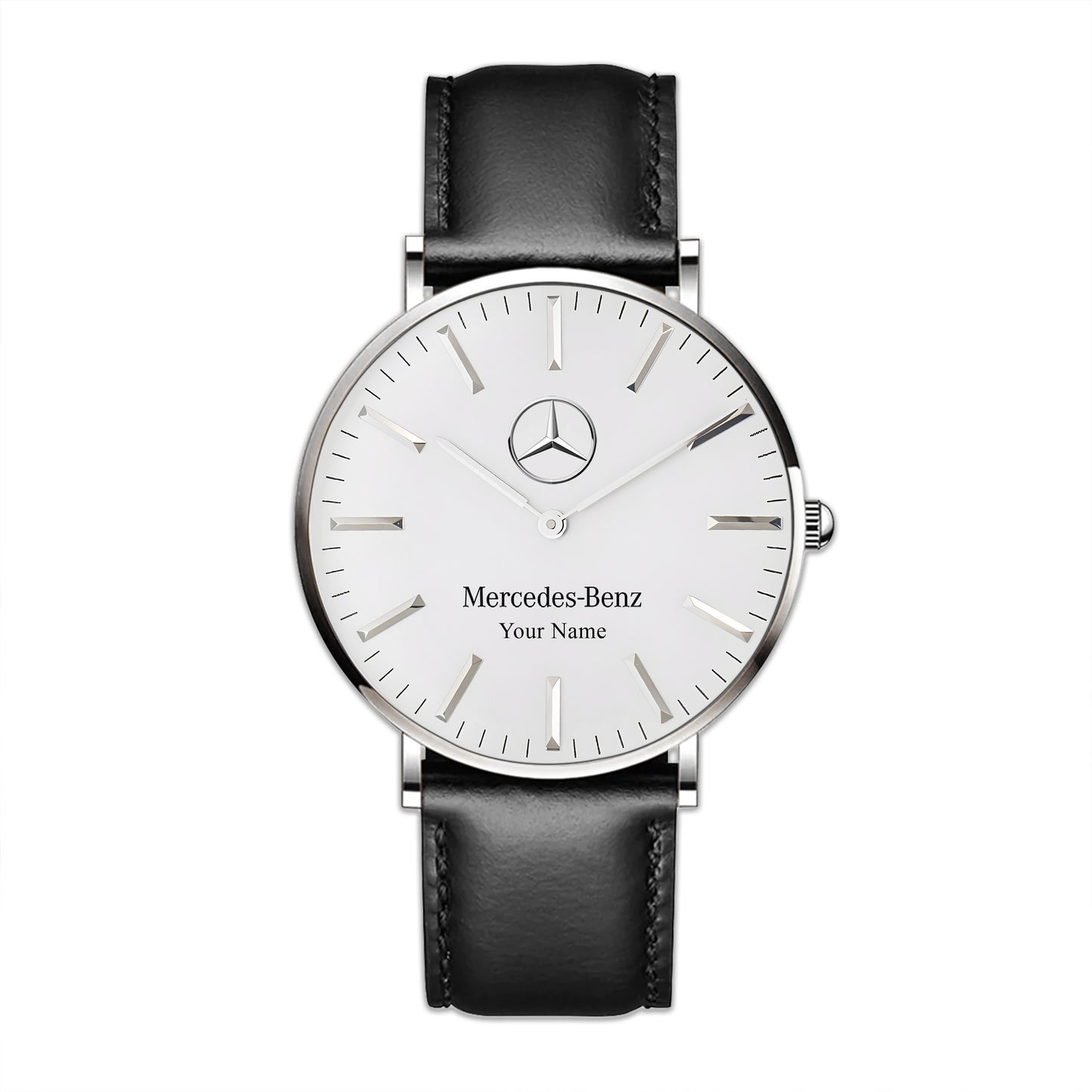Personalized Merc Minimalist Quartz Leather Watch Q220901