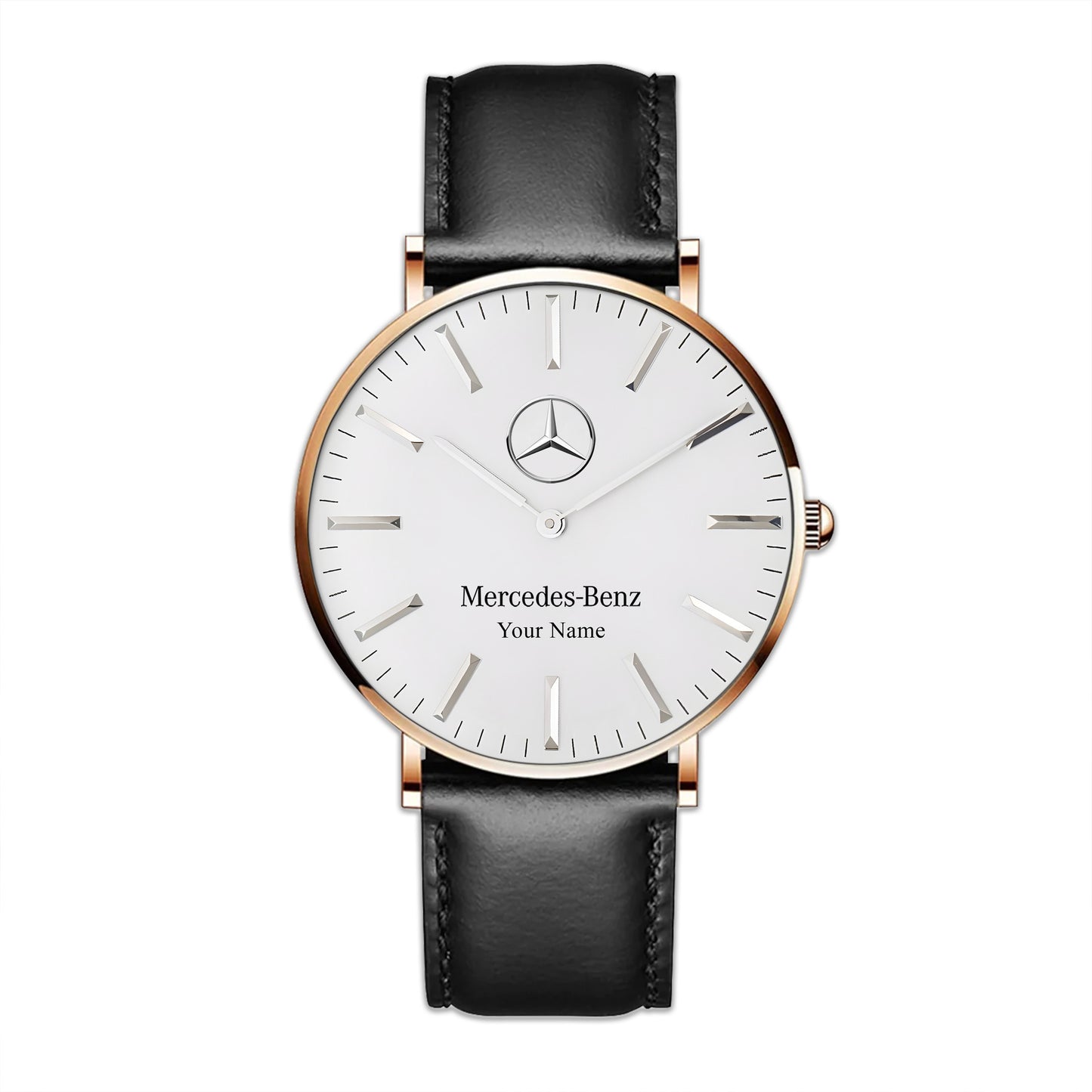 Personalized Merc Minimalist Quartz Leather Watch Q220901