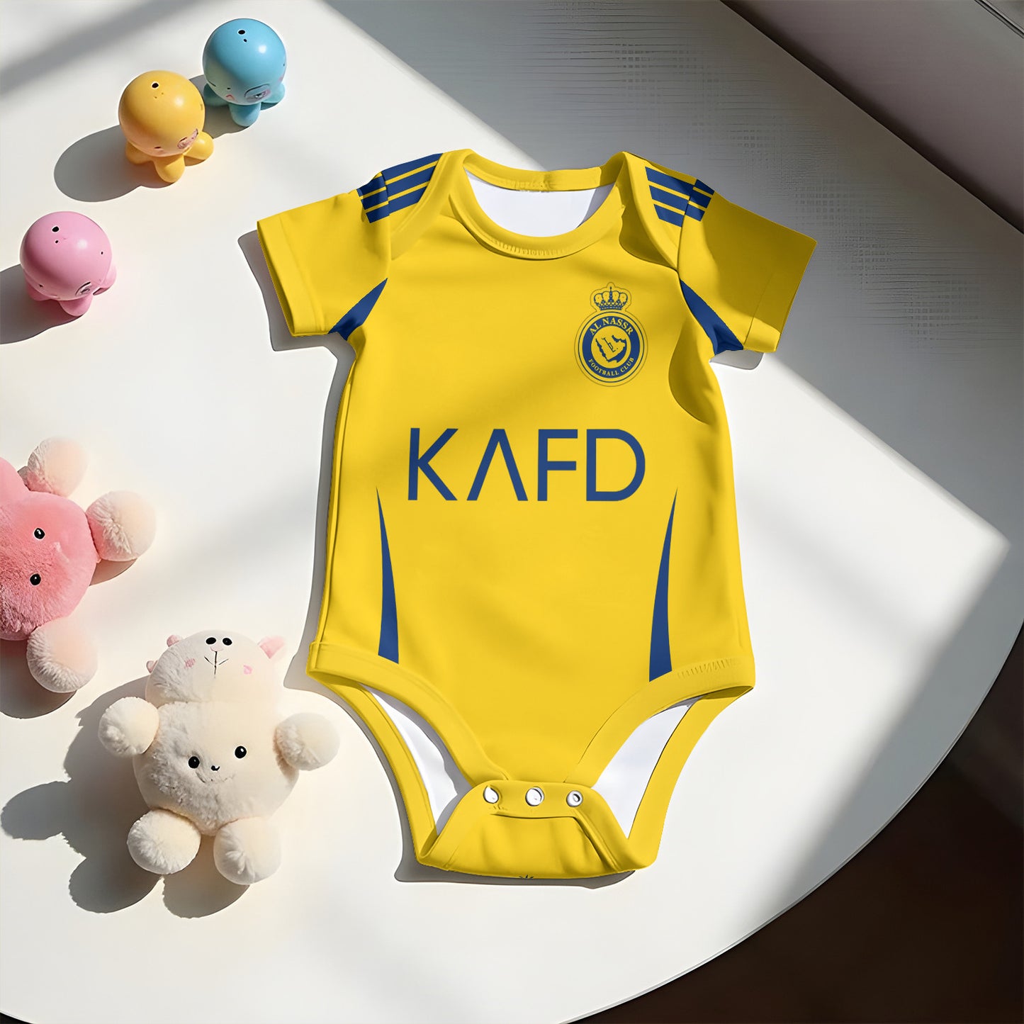 Customized CR 7 Soccer Jersey , Baby Rib Bodysuit Sizes