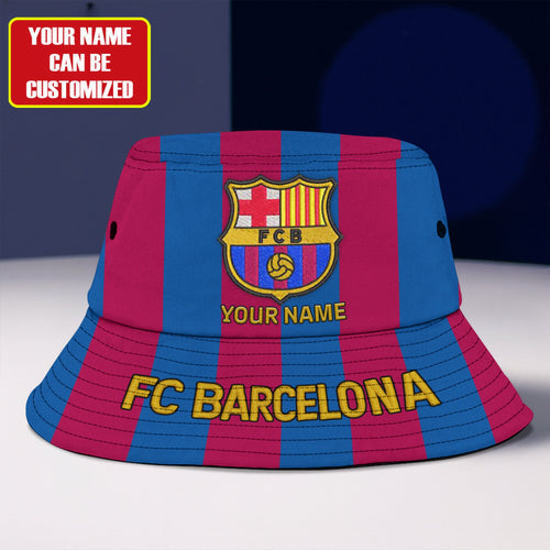 Custom Name Barca Embroidery Pattern Bucket Hat