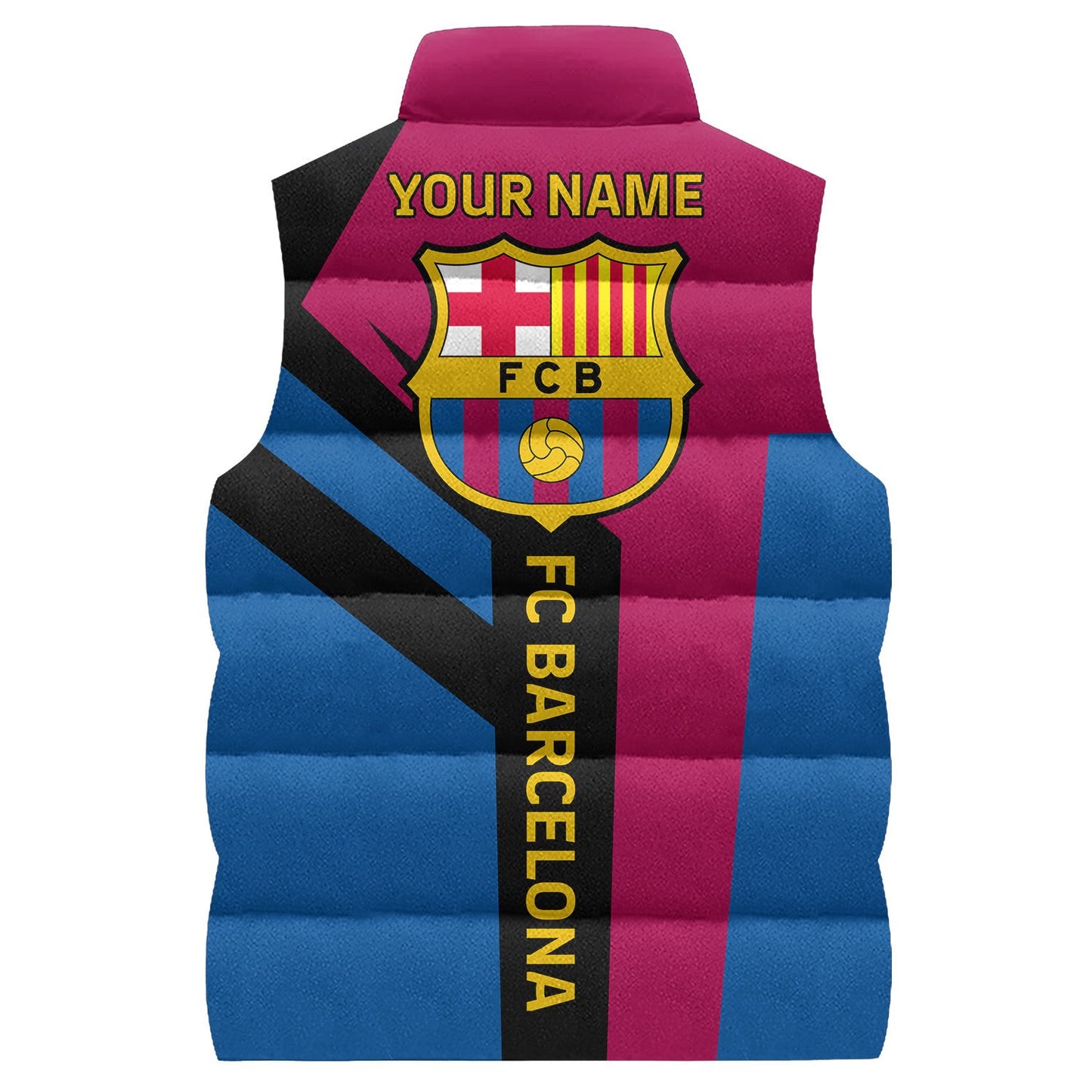 FC Barca Sleeveless Windproof Puffer Jacket 3D