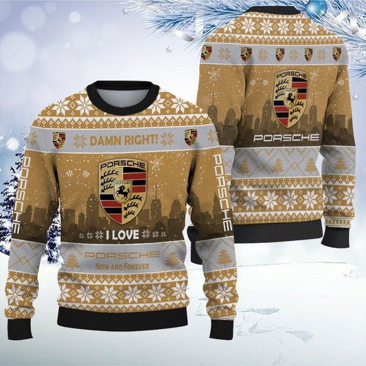 Pors Ugly Christmas Sweater , Unisex Wool Sweater V2