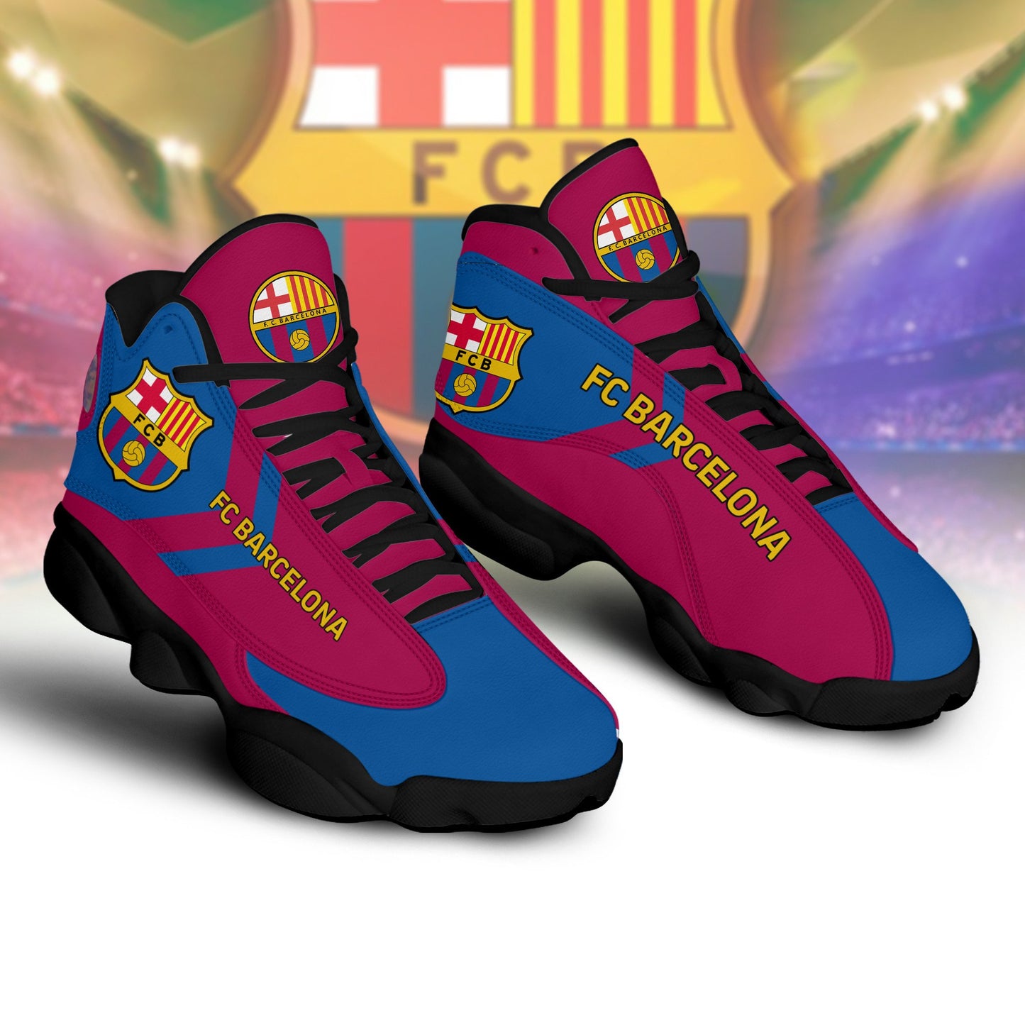 Personalized Barca AJD13 Custom Sneaker P250905