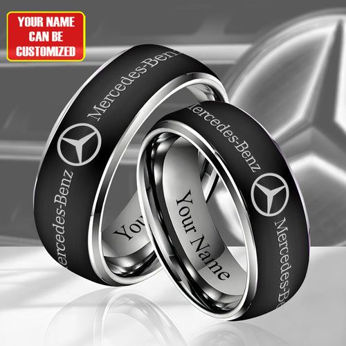 Personalized Merc Laser engraving Alloy Ring