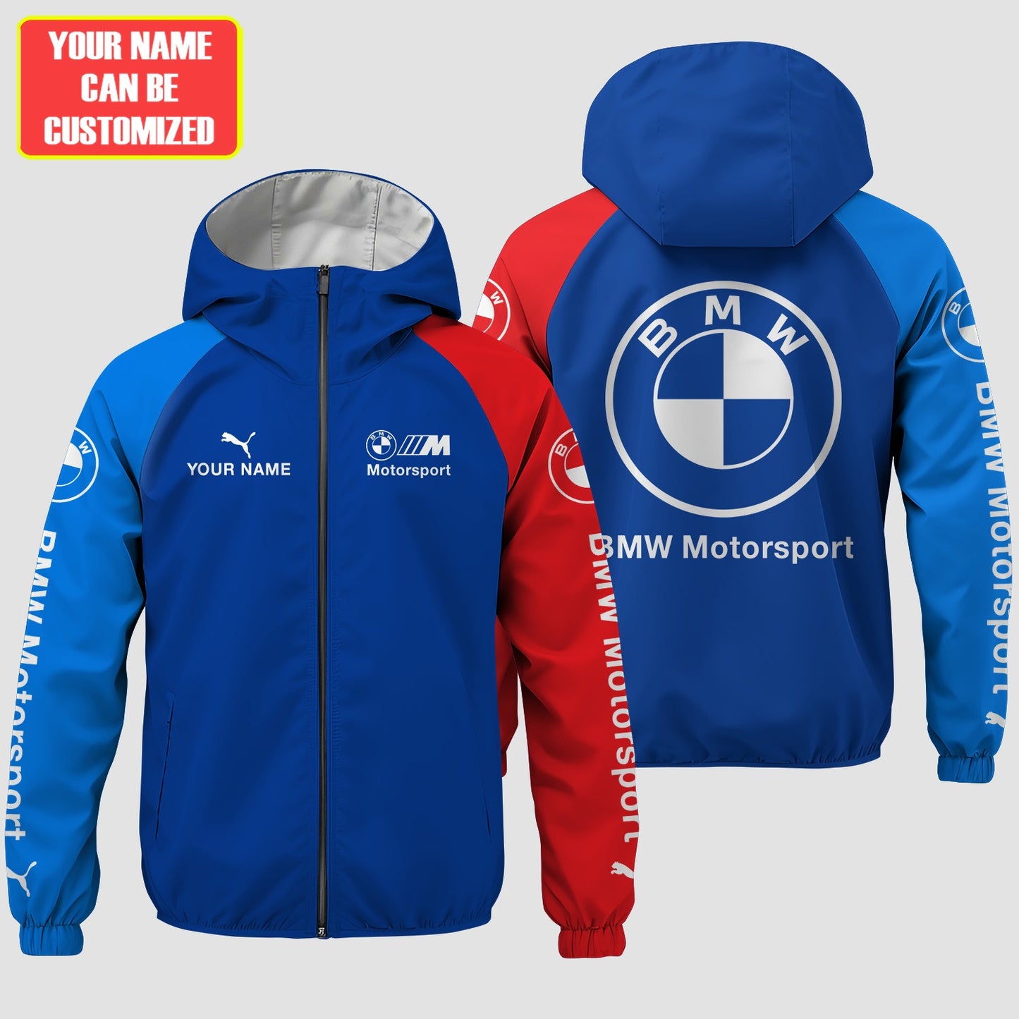 Personalized BW Motorpsort Windproof Rush Jacket