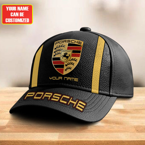 Personalized Pors Vintage Leather Classic Cap