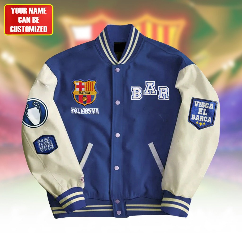 Barca FC Sporty Baseball Jacket