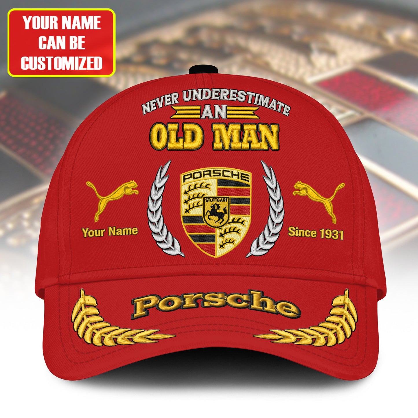 Personalized Pors Vintage Embroidery Classic Cap