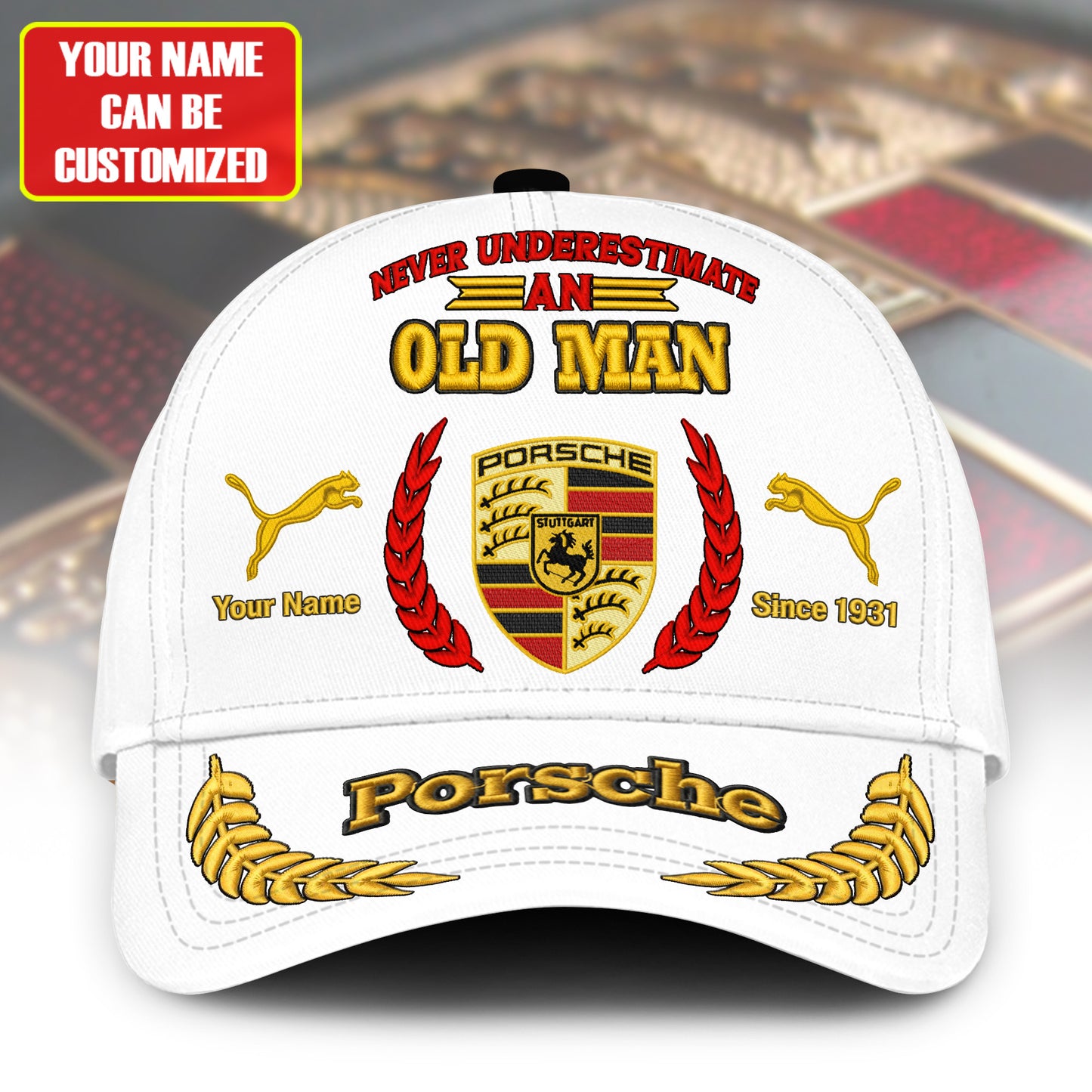 Personalized Pors Vintage Embroidery Classic Cap