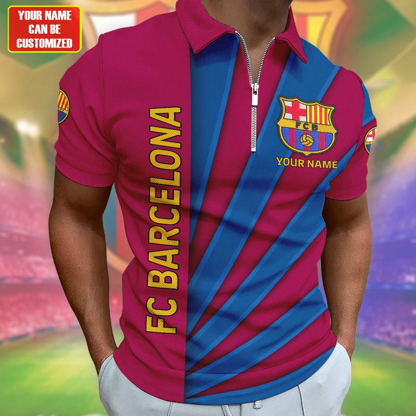 Personalized Barca Stripes 3D Full Printing Set , Barca FC Shirt , Hoodie , Short , Polo ,hawaii V2