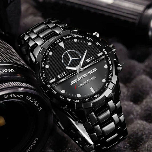 Personalized Merc AMG EST 1967 Alloy Quartz Watch