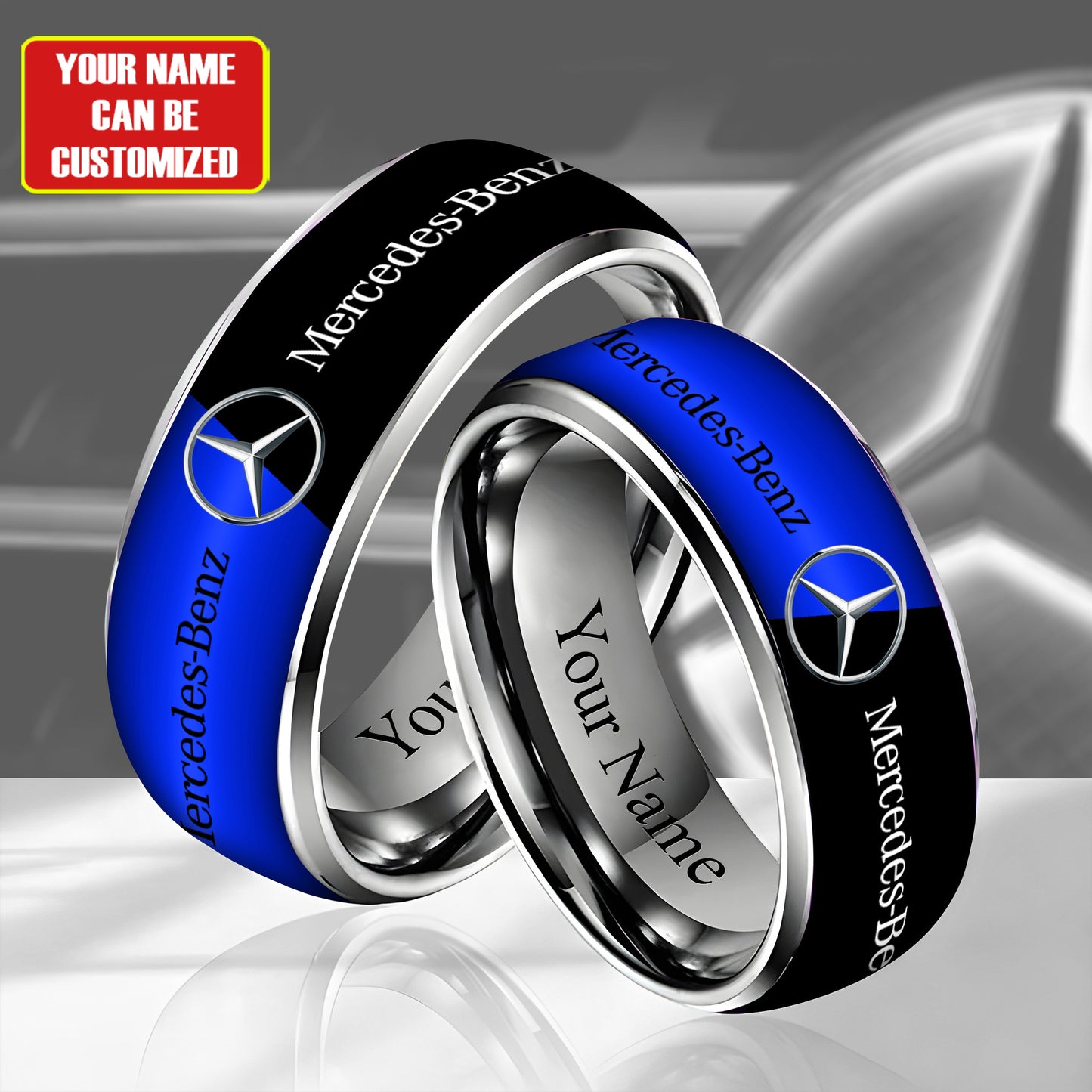 Personalized Merc Luxury Alloy Ring