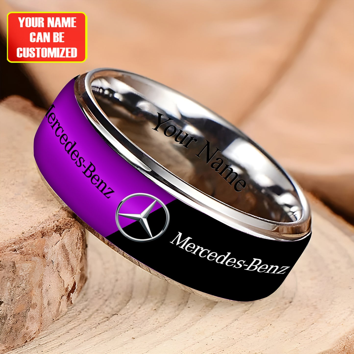Personalized Merc Luxury Alloy Ring