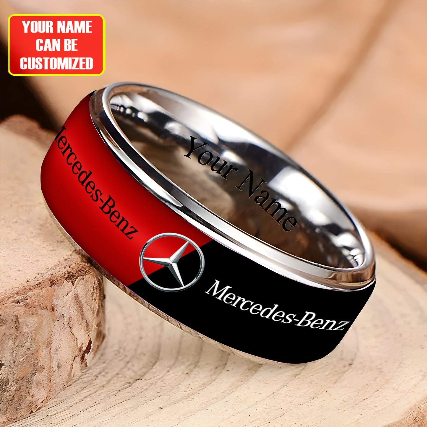 Personalized Merc Luxury Alloy Ring