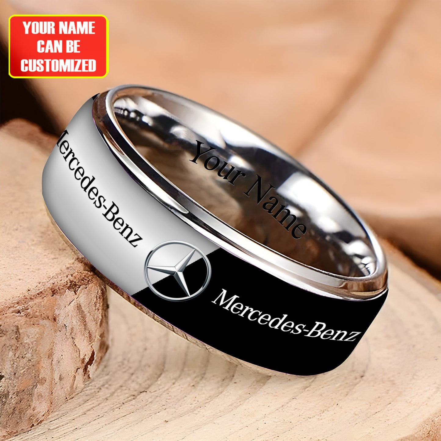 Personalized Merc Luxury Alloy Ring